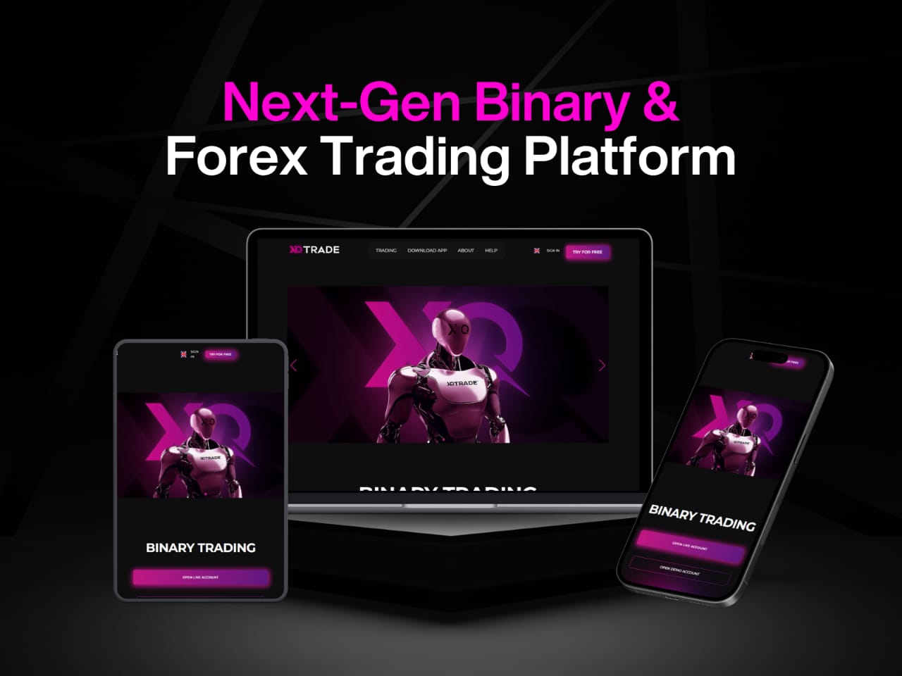 XQtrade - Next-Gen Binary & Forex Trading Platform